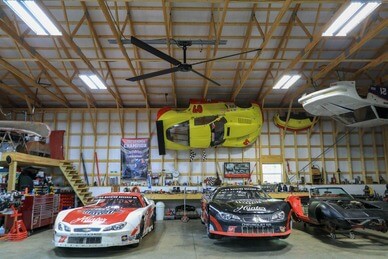 auto service shop industrial fan