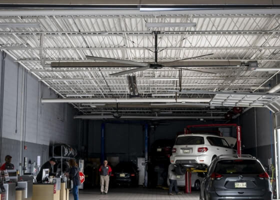 ceiling fan for shop