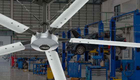 ceiling fans for service shops