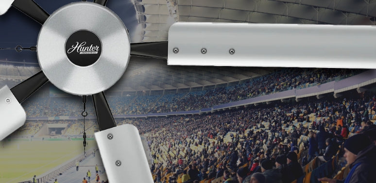 Large Hvls Outdoor Industrial Fans Reduce Heat And Humidity In Stadiums And Sports Venues